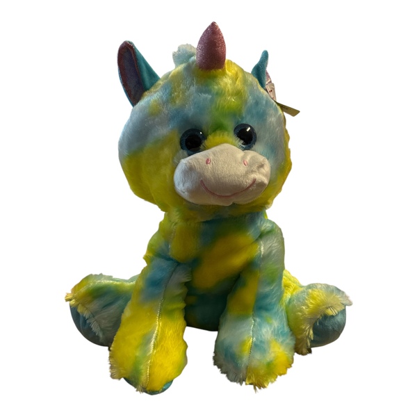 Leico Unicorn bamse 40cm blå/grøn - Leiker