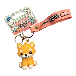 Kawaii nøkkelring med stropp HUND - Småvarer