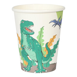 Pappkopp Dinosaur 8-pk pappkopp Dinosaur 8-pk - Bursdag/Fest