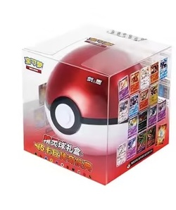 Pokemon Pokeball rød m/ 2 booster packs (Kinesisk)  Rød - Pokemon Kinesisk
