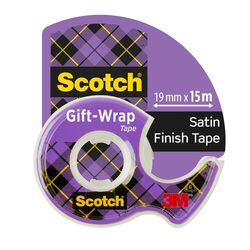 Tape SCOTCH Gift Wrap 19mmx15m klar - Kontorutstyr