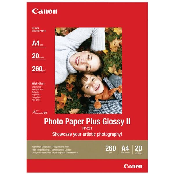 Fotopapir CANON PP-201 II gloss A4 (20) Fotopapir A4 - Kontorutstyr