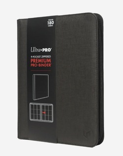 UltraPro Premium Pro-Binder 9-lommers glidelås perm Sort  - Samlekort