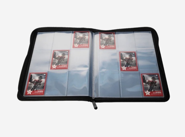 UltraPro Premium Pro-Binder 9-lommers glidelås perm Sort  - Samlekort