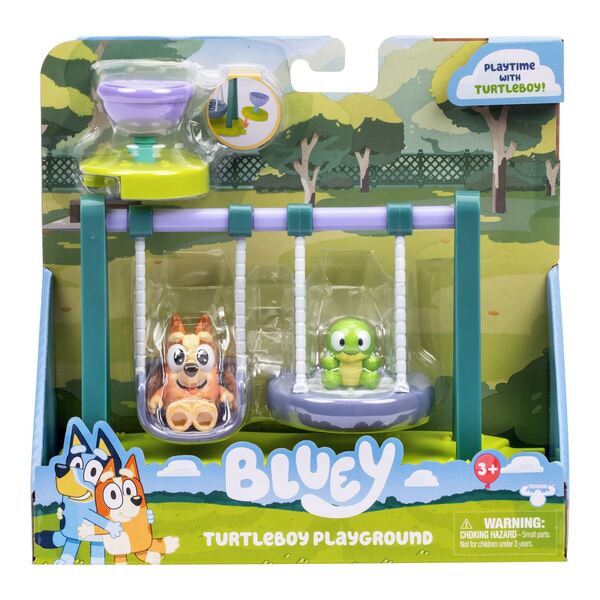 Bluey Turtleboy Lekeplass, inkluderer Wide-Eyed Bingo og Turtleboy Lekeplass - Leiker