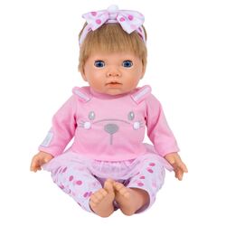 Tiny Treasures, Pink Bunny Baby, Blonde Hair Doll Tiny Treasure dukke - Tiny Treasures