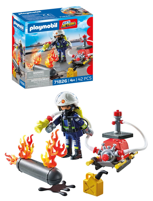 Playmobil Firefighter with Water Pump 71826 71826 - playmobil