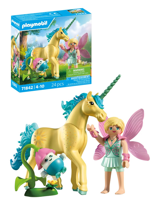 Playmobil Collectible Unicorn: Sunshine Blossom with Fairy71842 71842 - playmobil