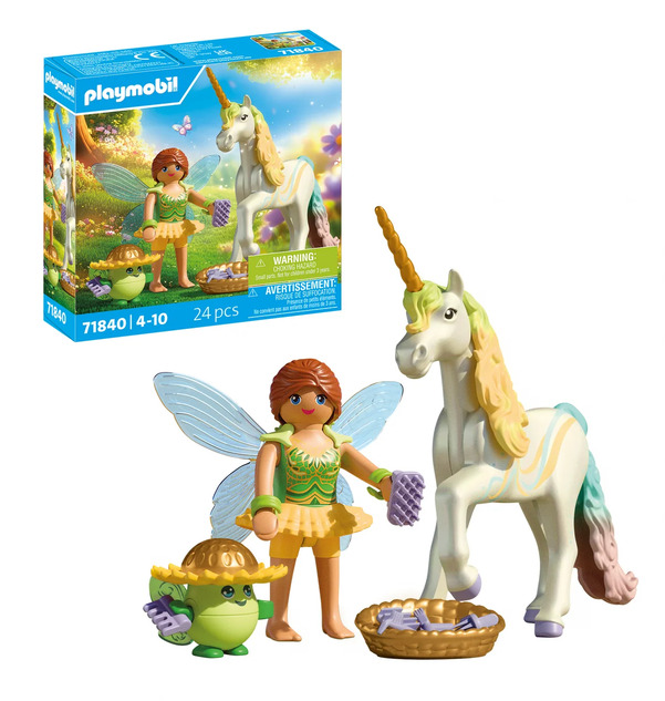 Playmobil Collectible Unicorn: Rainbow Flower with Fairy 71840 71840 - playmobil