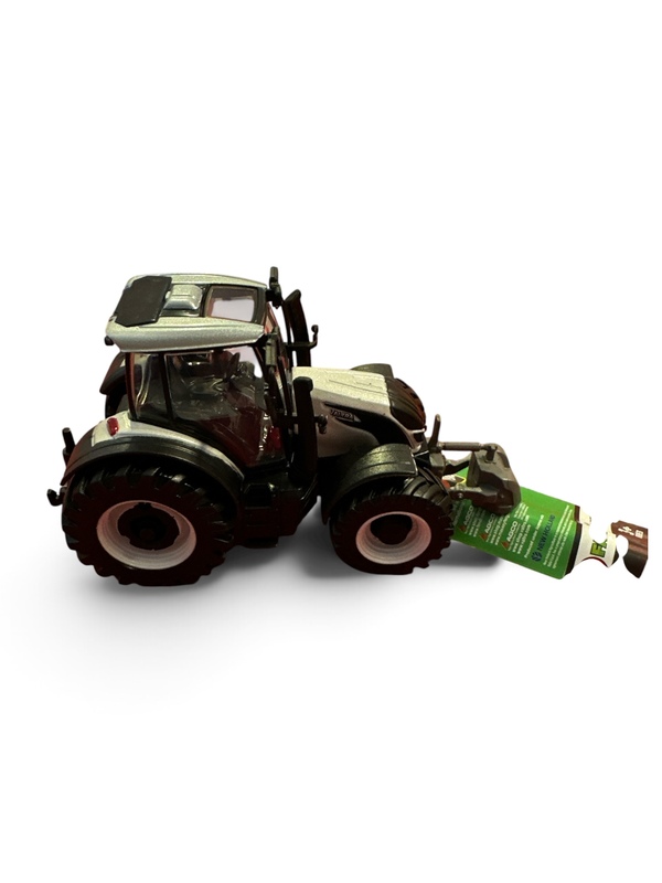 Burago traktor 10cm Sølv - Burago