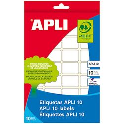 Etikett APLI 40x75mm hvit (40) Hvit Etikett - Kontorutstyr