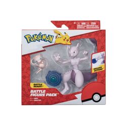 Pokémon Figur – Battle Figure Action Feature 2 stk – Mewtwo og Mew Mewtwo og Mew - pokèmon
