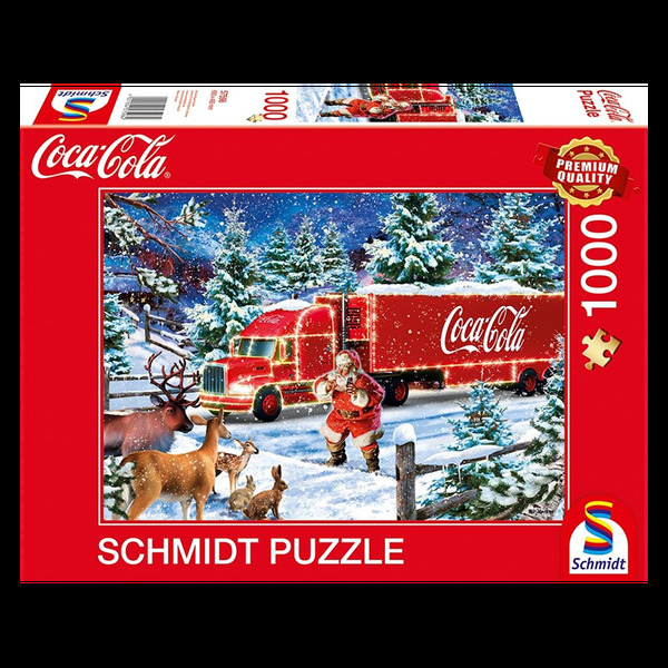 Puzzle - Coca Cola Christmas Truck - (1000 biter) Coca Cola Christmas Truck - Schmidt