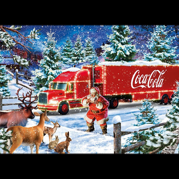 Puzzle - Coca Cola Christmas Truck - (1000 biter) Coca Cola Christmas Truck - Schmidt