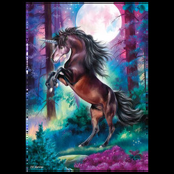 Puzzle - Unicorn in full moon (1000 biter) UNICORN - Schmidt