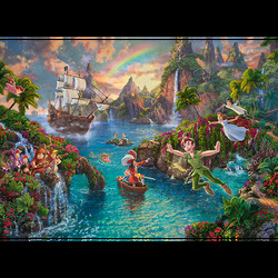 Puzzle - Thomas Kinkade: Disney, Peter Pan (1000 biter) Peter Pan - Schmidt