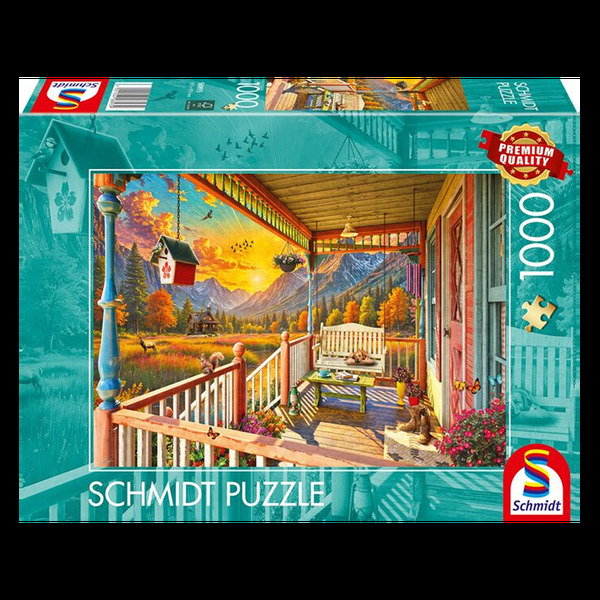 Puzzle - Mountain veranda (1000 pieces) Mountain veranda - Schmidt