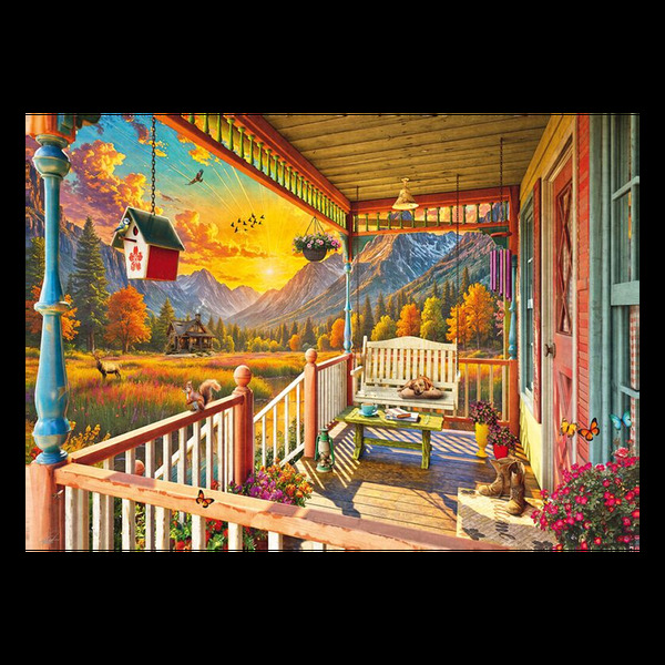 Puzzle - Mountain veranda (1000 pieces) Mountain veranda - Schmidt