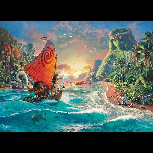 Schmidt puslespill 1000 Thomas Kinkade: Disney Vaiana Moana Vaiana - Schmidt