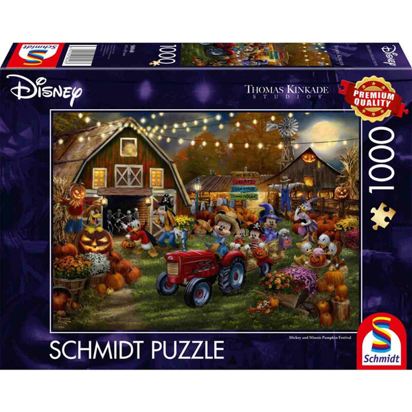 Puzzle - Disney, Mickey & Minnie Pumpkin Festival (1000 pieces) Mickey & Minnie pumpkin Festival - Schmidt