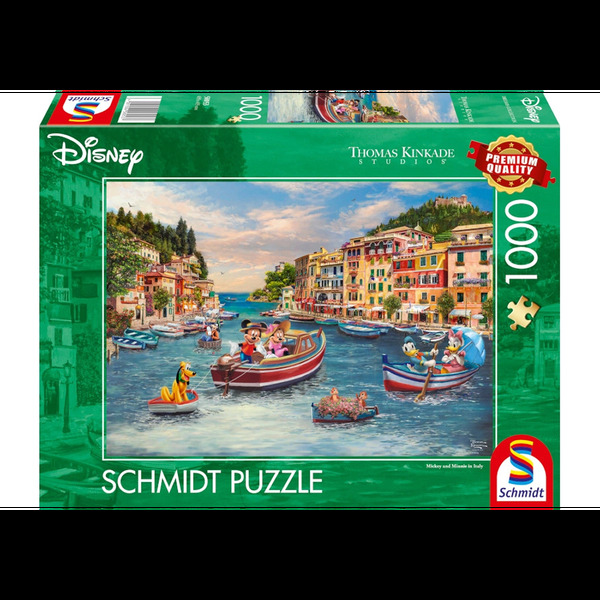  Thomas Kinkade: Disney - Mickey & Minnie in Italy (1000 pieces) 1000 bitar - Schmidt