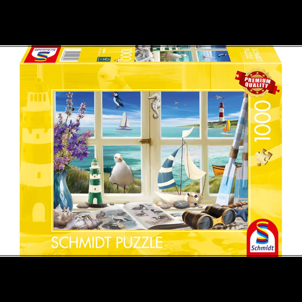 Puzzle - Study by the (1000 pieces) 1000 bitar - Schmidt