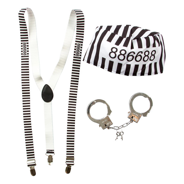 KIT FANGE Svart og Kvit - Halloween