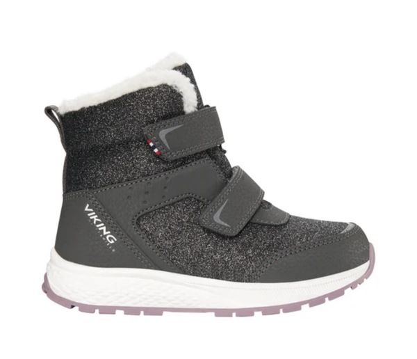 Viking Equip Glitter Warm WP 2V Charcoal/Dusty Pink Grå med glitter - Viking