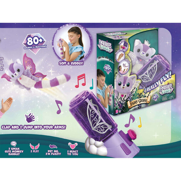 Fingerlings Fairy Sugar Glider Launcher Fairy - Leiker