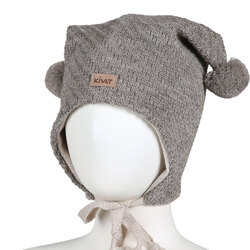 Kivat Knytelue ull 388L-12U beigemed kivatlogo Beige med kivat logo - Kivat
