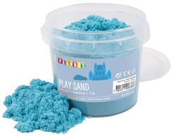 Lekesand PLAYBOX lys blå 1 kg Blå - Kontorutstyr