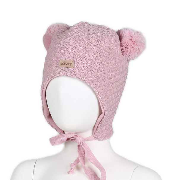 Kivat Knytelue ull 374L-16 rosa med kivat logo - Baby Babylue rosa - Kivat