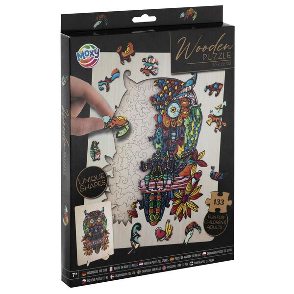 Puslespill GRAFIX ugle 133 biter Ugle - Trepuslespill
