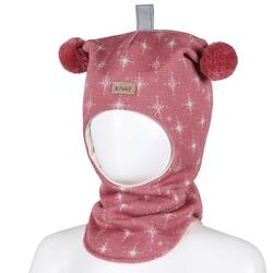 Kivat Balaklava i ull 190-14/16 Rosa med stjerner Rosa med stjerner - Kivat