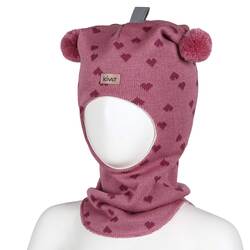 Kivat Balaklava i ull 190-14/31 Rosa med hjerter Rosa med hjerter - Kivat