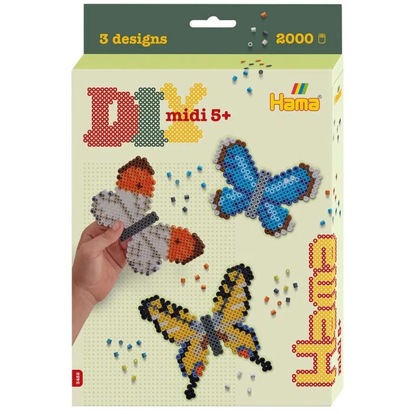 Hama Midi Hanging Box Butterflies 2000 pcs SOMMARFUGL - hama