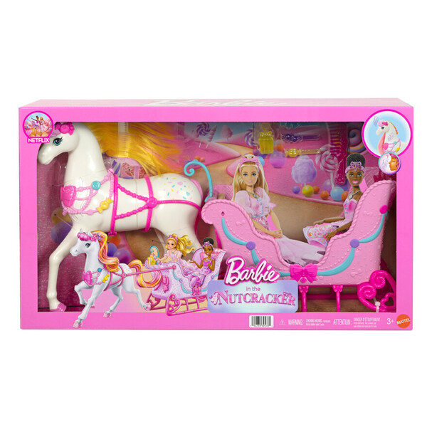 Barbie Nutcracker Horse & Sled Hest og slede - Barbie