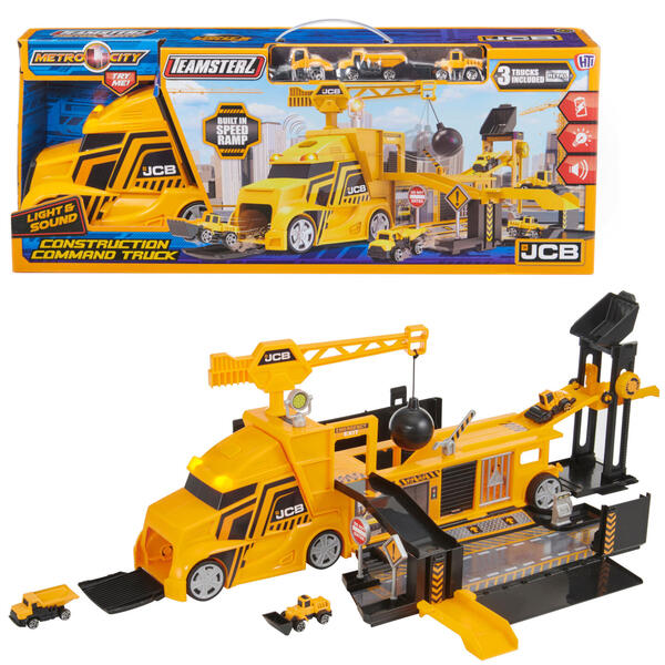 Teamsterz TRANSPORTER SETT JCB M/3 KJØRETØY Construksjonssett - Teamsterz