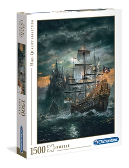 Clementoni puslespel 1500b The Pirate Ship 1500 bitar - Clementoni