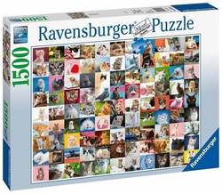 Ravensburger puslespill 1500b 99 Cats 1500 bitar - Ravensburger