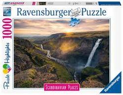 Ravensburger Puslespel 1000b Haifoss Waterfall, Iceland 1000 bitar - Salg