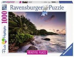 Ravensburger Puslespel 1000b Praslin Island, Seychelles 1000 bitar - Salg