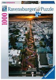 Ravensburger Puslespel 1000b Lombard Street, San Francisco 1000 bitar - 100kr