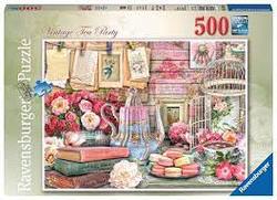 Ravensburger Puslespel 500b Vintage Tea Party 500 bitar - Ravensburger