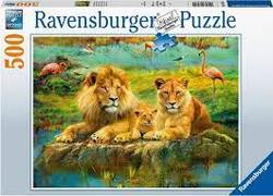 Ravensburger Puslespel 500b Lions in the Savannah 500 bitar - Ravensburger