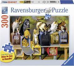 Ravensburger Puslespel 300b XL Cat's got Mail 300 bitar XL - Ravensburger