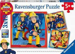 Ravensburger 3x49 Fireman Sam to the Rescue 3x49 - Ravensburger