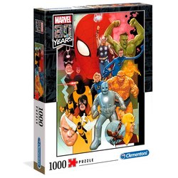 Clementoni puslespel 1000b Marvel 80 years  1000 bitar - Clementoni