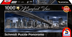 Schmidt puslespel 1000 New York - Dark Night 1000 bitar - Schmidt