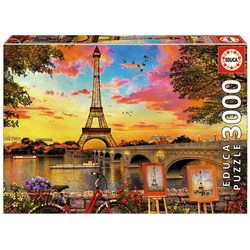 Educa puslespel 3000 Sunset in Paris 3000 bitar - Educa